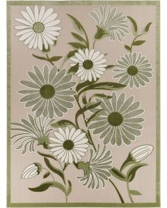 Aloha ALH33 Ivory Green Area Rug