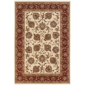 Ariana 117j Ivory/Red Area Rug
