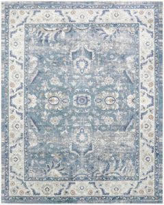 Astra Machine Washable ASW20 Blue Area Rug