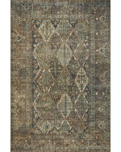 Banks BAN-05 Spice/Blue Area Rug