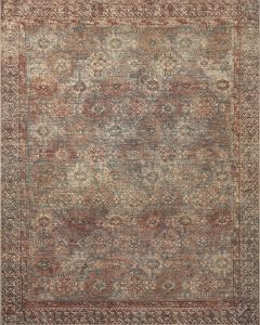 Billie BIL-04 Aqua/Rust Area Rug