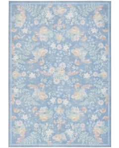 Botanical Washables BOT02 Blue Multicolor Area Rug