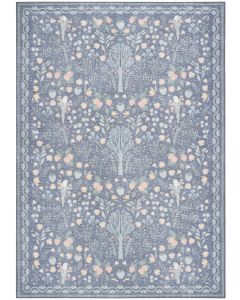 Botanical Washables BOT04 Blue Multicolor Area Rug