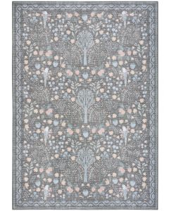 Botanical Washables BOT04 Charcoal Multicolor Area Rug