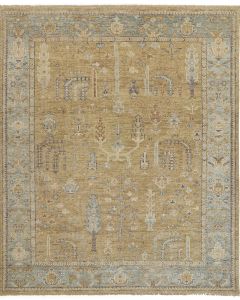 Carrington 6501F Gold/Blue/Gray Area Rug