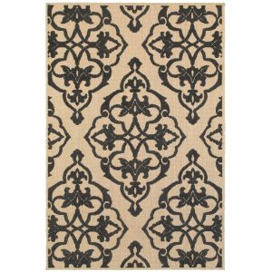 Cayman 1b Sand/Charcoal Area Rug