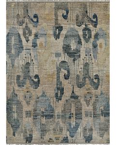 Desi Mahal Natural-Blue Area Rug