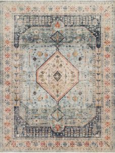 Graham GRA-03 Blue/Ant. Ivory Area Rug