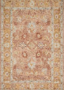 Julian JI-04 Terracotta/Gold Area Rug