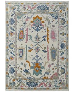 Karina 69G8F Ivory/Blue/Pink Area Rug