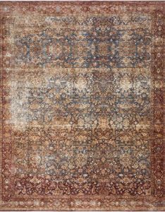 Kennedy KEN-05 Denim/Brick Area Rug
