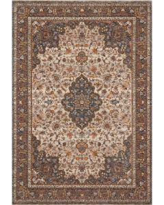 Lourdes LOU-01 Natural/Ocean Area Rug