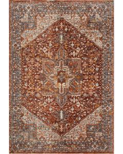 Lourdes LOU-02 Rust/Multi Area Rug