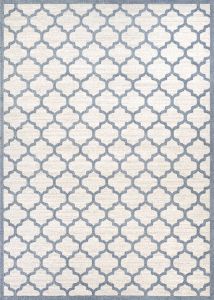 Marina Garden Gate Oyster/Slate Blue Area Rug