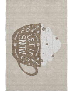 Merry & Bright MY7 Beige Area Rug