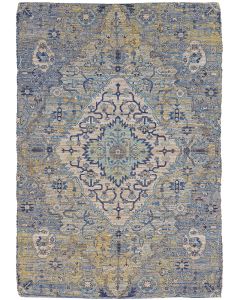 Morris 2232 Blue/Yellow Gramercy Area Rug
