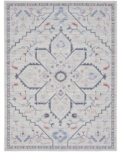 New Concept Washables SR110 Ivory Blue Area Rug
