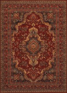 Old World Classic Kerman Medallion Burgundy Rug