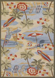 Outdoor Escape Cocoa Beach Sand Area Rug
