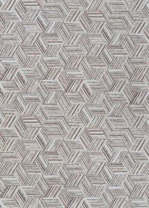 Prairie Geo Mosaic Grey Blush Area Rug