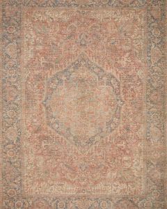 Priya PRY-07 Brick/Navy Area Rug