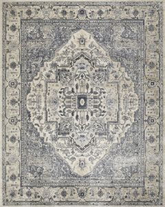 Quarry QUA18 Ivory Navy Area Rug