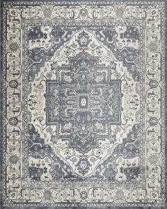 Quarry QUA18 Navy Ivory Area Rug