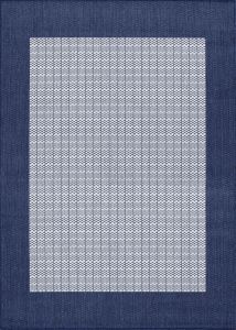 Recife Checkered Field Ivory/Indigo Area Rug