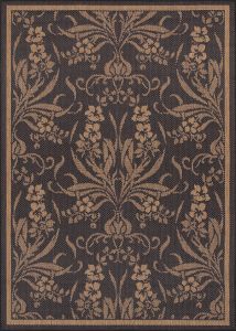 Recife Garden Cottage Black/Cocoa Area Rug