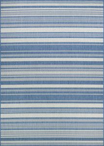 Recife Gazebo Stripe Champ/Blue Area Rug