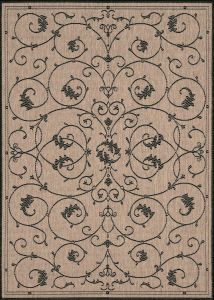 Recife Veranda Cocoa/Black Area Rug