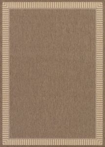 Recife Wicker Stitch Cocoa/Natural Area Rug
