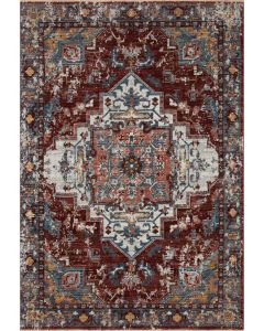 Samra SAM-10 Brick/Grey Area Rug