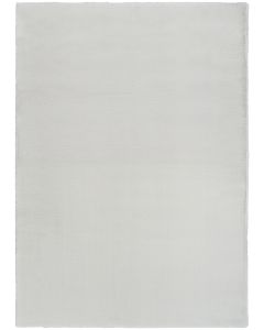 Soft Plush Rabbit Fur SFF01 Silver Area Rug