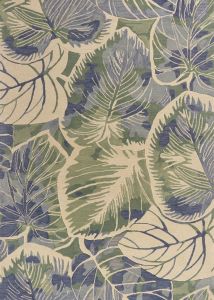 Sparta 3105 Blue/Green Silhouette Area Rug