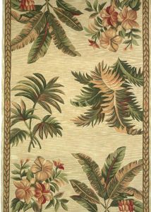 Sparta 3133 Ivory Tropical Oasis Area Rug