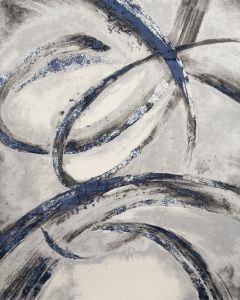 Splash BSK02 Grey Navy Area Rug