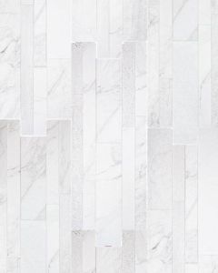 Stacked Marble Bianco Porcelain Tile