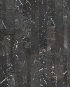 Stacked Marble Nero Porcelain Tile