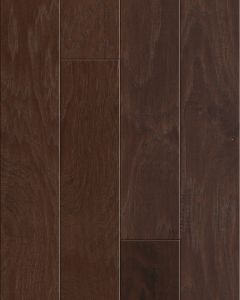 Pebble Hill Mixed Width Weathered Saddle Hickory Hardwood