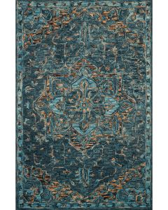 Victoria VK-15 Teal/Multi Area Rug