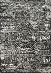 Viera VR-11 Graphite/Black Area Rug