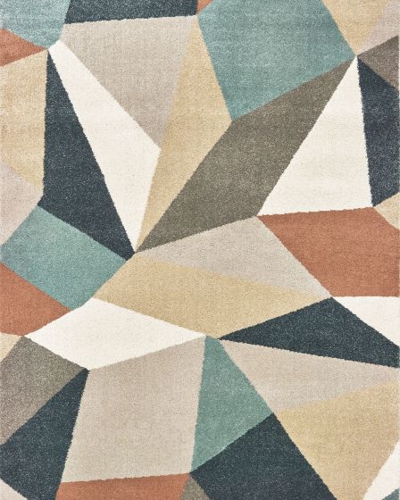 Carson 9659b Blue/Orange Area Rug