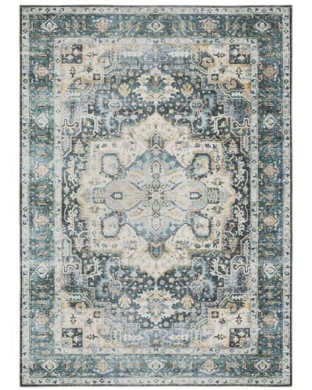 Charleston cha01 Blue/Ivory Area Rug