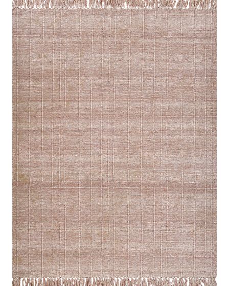 Ascot Windowpane Rose 5'x8' Area Rug