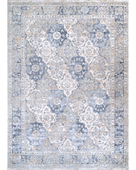 Couture Persian Tiles Pewter-Mode Beige Rug