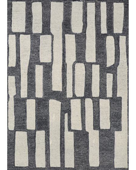 Lotus Enlightment Obsidian 5'x8' Area Rug