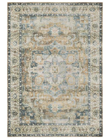 Charleston cha02 Blue/Gold Area Rug