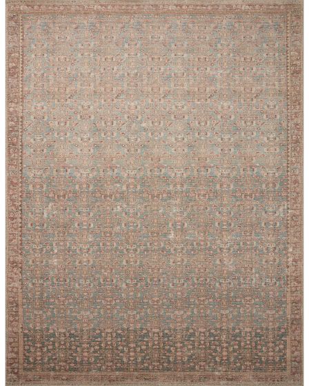 Aubrey AUB-04 Blue/Terracotta Area Rug