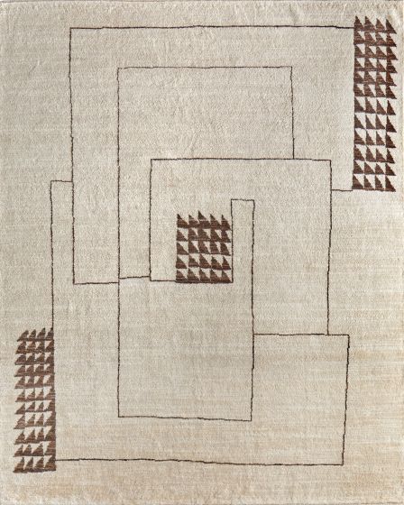 Agape 69H7F Ivory/Brown 2'x3' Area Rug